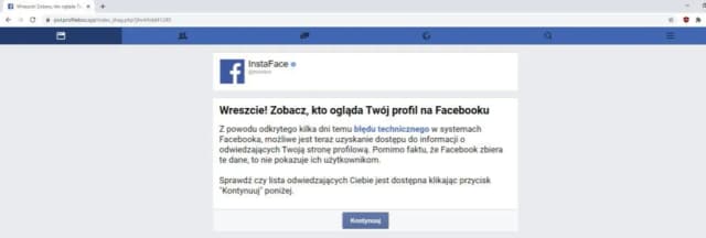Aplikacja kto oglądał mój profil na Facebooku to pułapka na dane osobowe Aplikacja kto oglądał mój profil na Facebooku to pułapka na dane osobowe